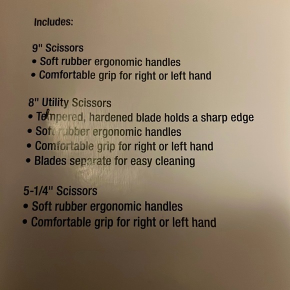 NWT 3 piece titanium scissor set - Picture 4 of 4